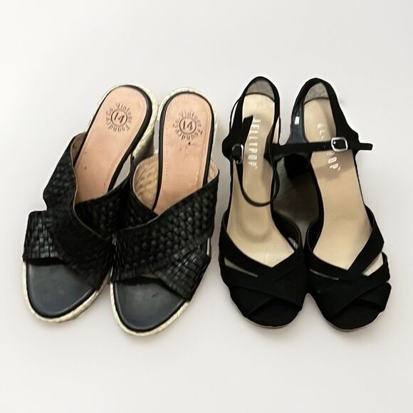Jellypop Shoes - Women's summer Lot Size 9 Black Sandals NWOT Jellypop and Vintage Foundry